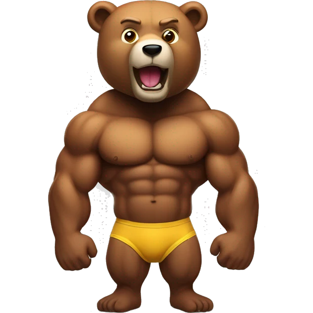 Bodybuilding Bear emoji