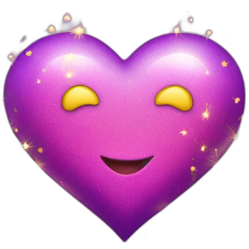 pink-and-purple-heart-with-yellow-sparkles emoji