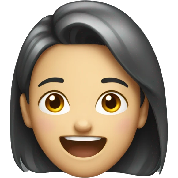 iPhone emoji Hungry girl laughing  emoji