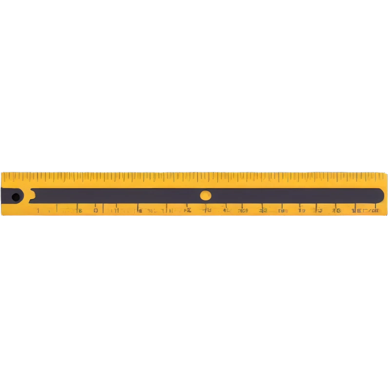 metallic inch ruler emoji