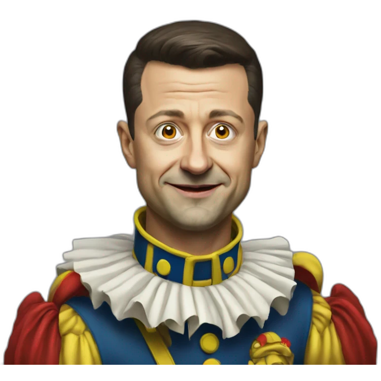 Volodymyr Zelenskyy war-clown emoji