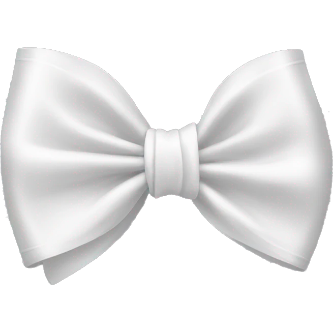 White bow ￼ emoji