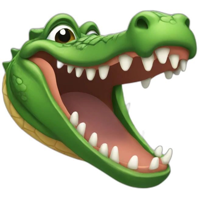 gator laughing emoji