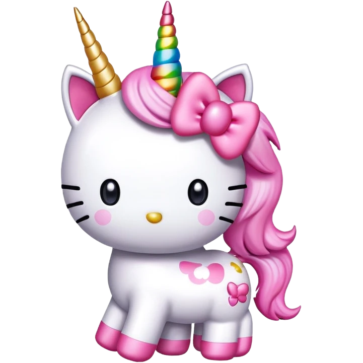 unicorn hello kitty emoji