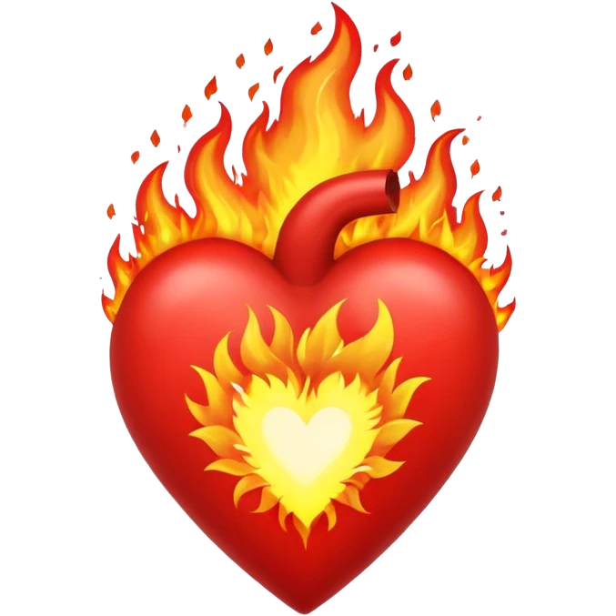 Heart, color, fire, explosion, huge emoji