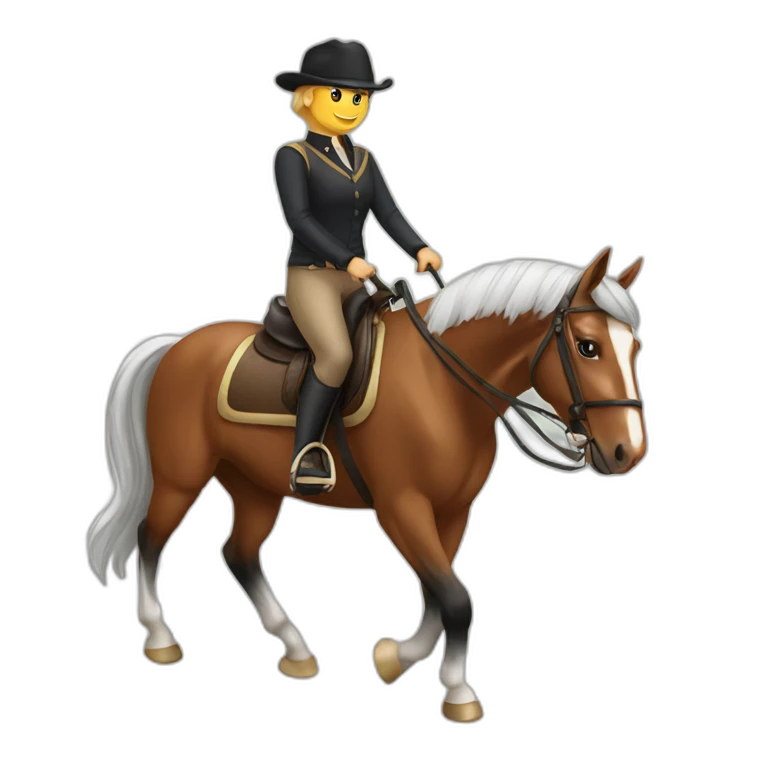 horse riding emoji