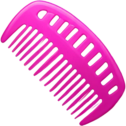 Pink comb emoji