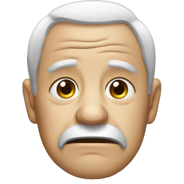 Crying old man emoji emoji