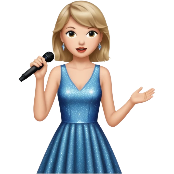 Taylor swift singing emoji