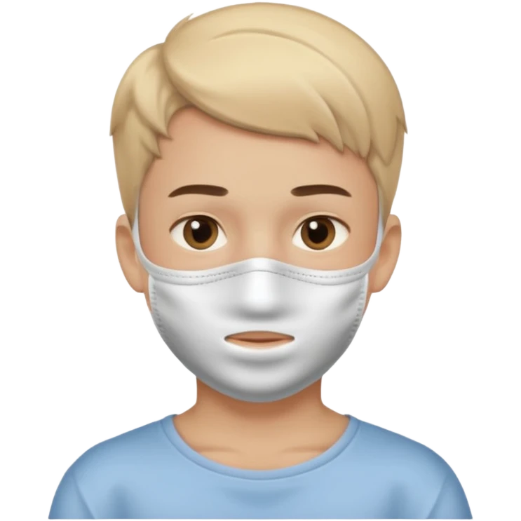 facial mask boy emoji