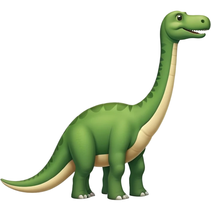 phallic-shaped diplodocus neck emoji with light humor, no text emoji