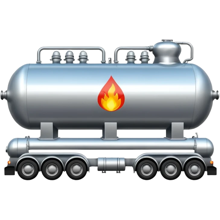 create an ultra realistic liquefied gas tanker emoji