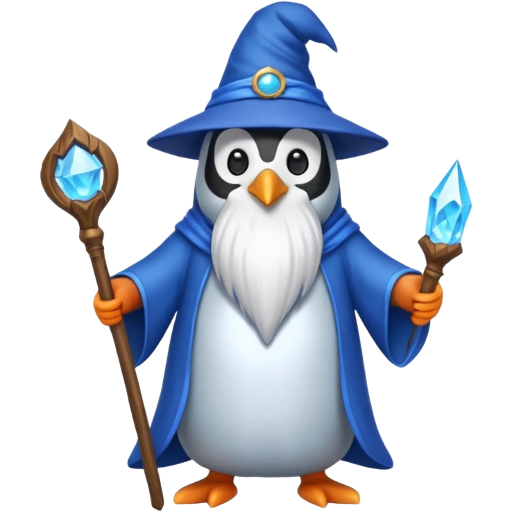 Penguin Wizard emoji