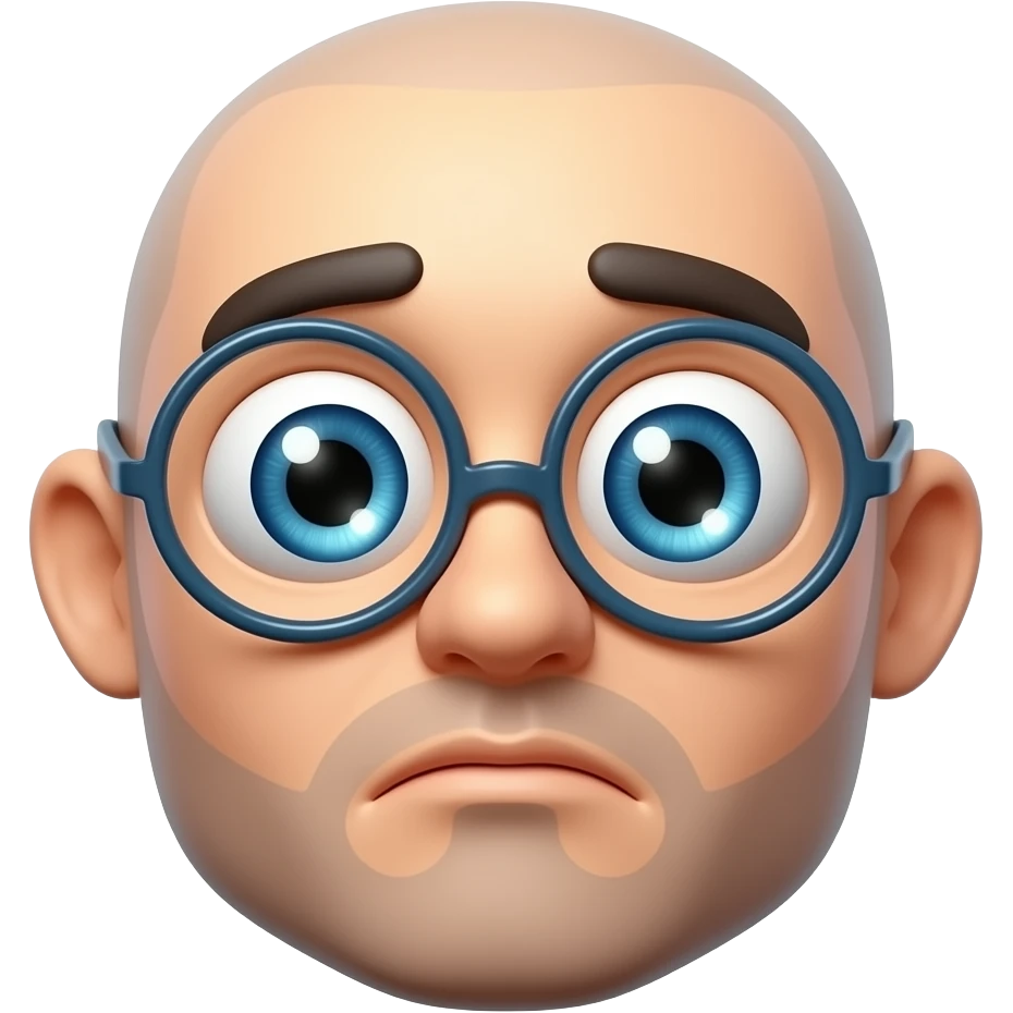 "A stylized, glossy 3D emoji with wide, swirling hypnotic eyes and a dazed expression, with the loop on his eyes." emoji
