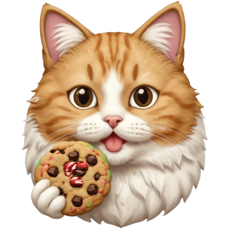 Кот с печенькой во тру emoji