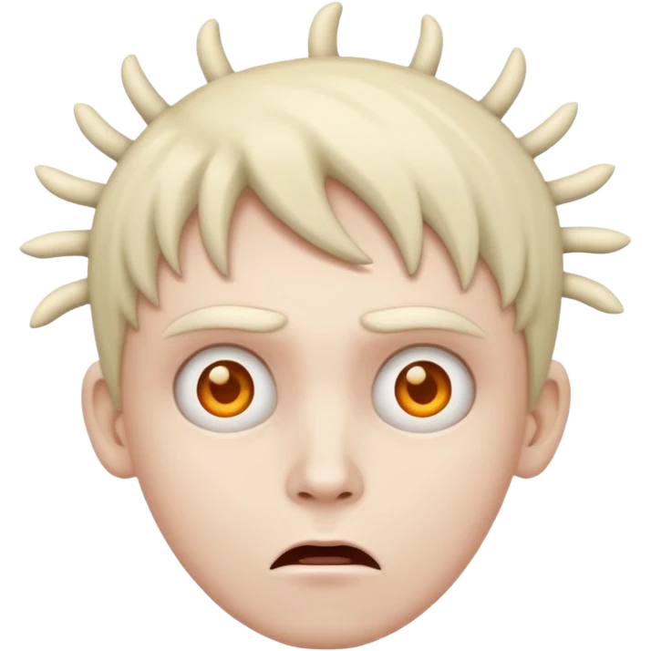 pessoa com simbolo de loucura na cabeça emoji