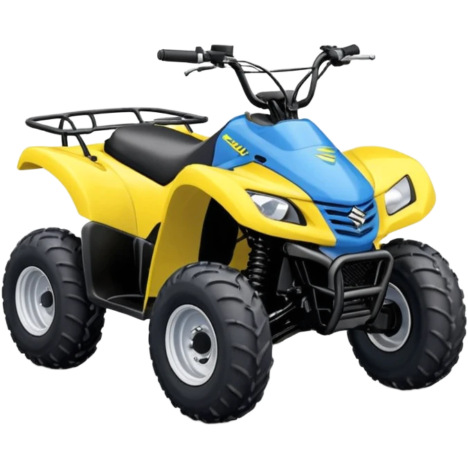 Suzuki Lt 50 Quad bike in yellow and blue emoji