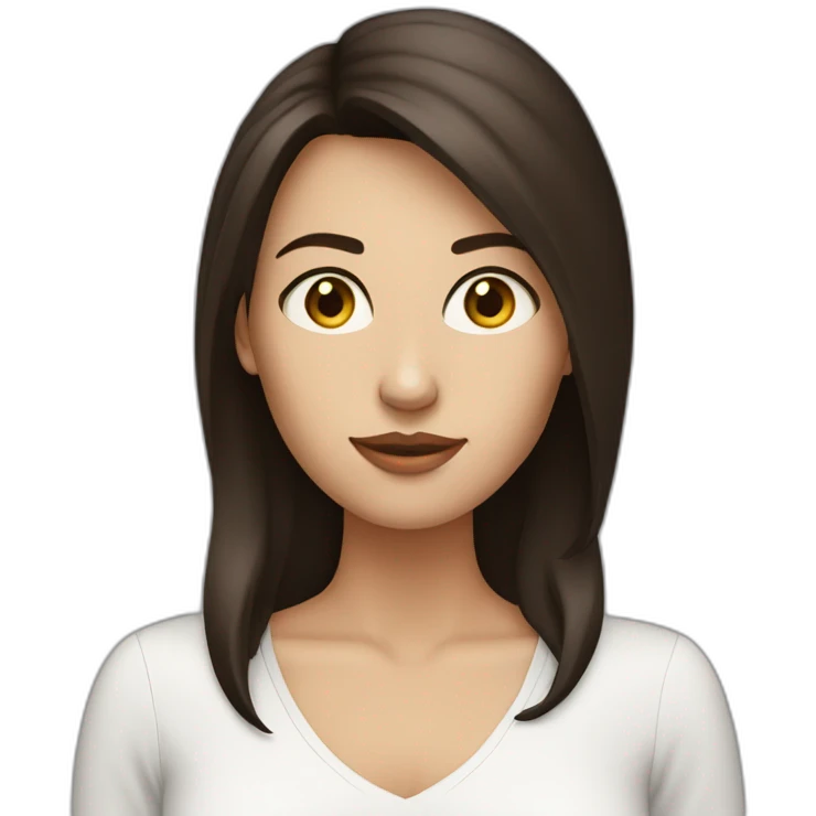 white-woman-with-dark-brown-hair-who-doesnt-want-you-here emoji