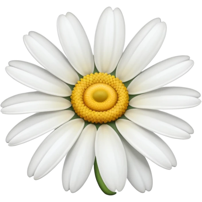 A white daisy  emoji