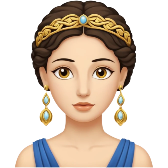 Ancient greek Women with Earrings emoji