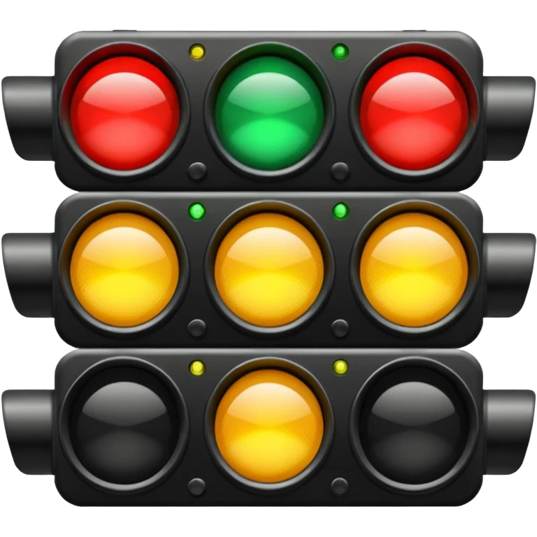horizontal traffic light emoji