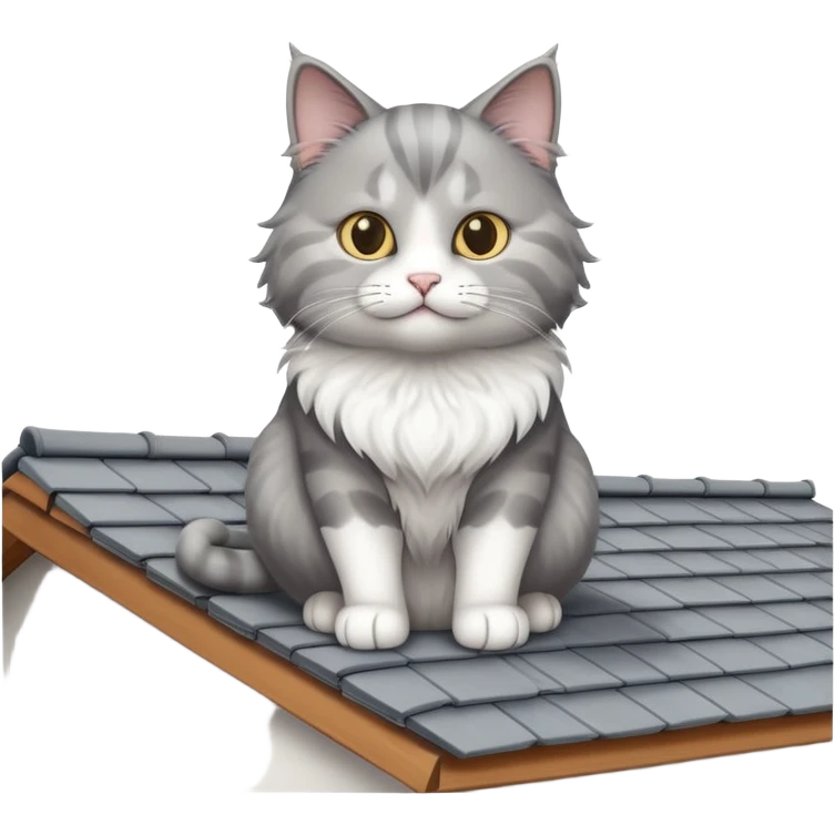 A male cat Builds a roof emoji