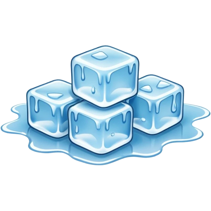 Melted Ice Cubes emoji
