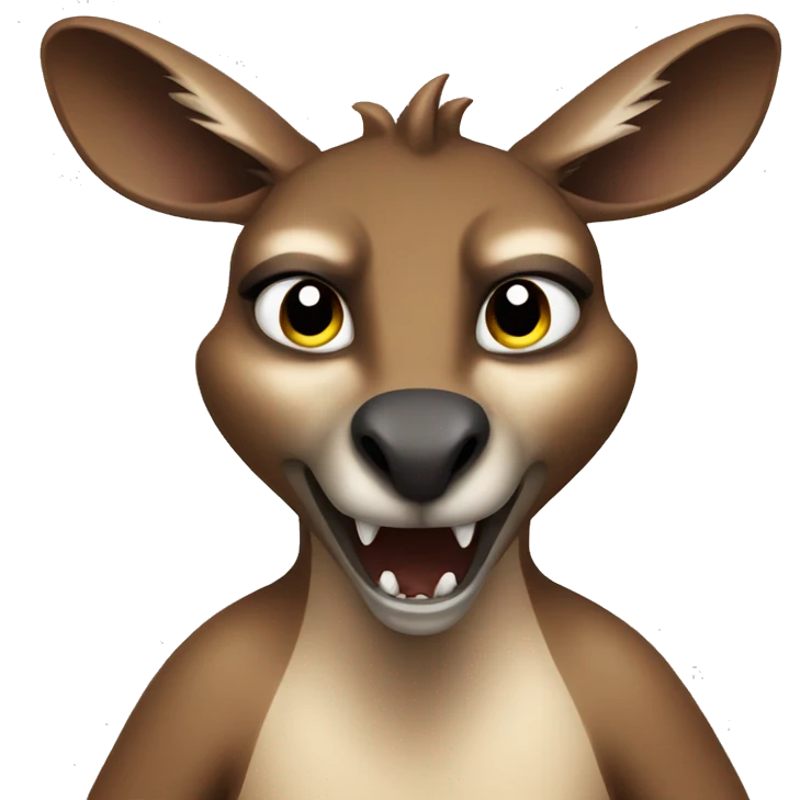 Angry kangaroo  emoji