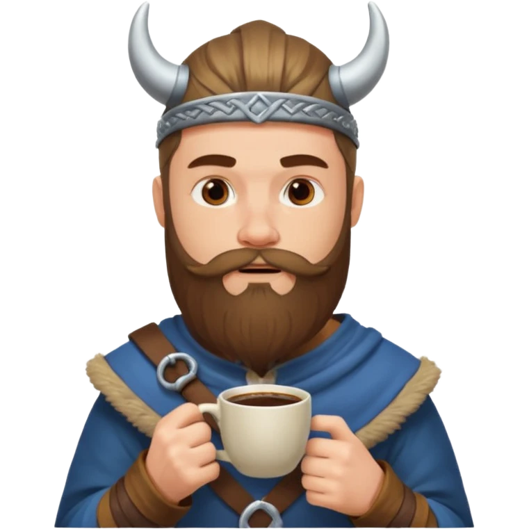 viking drink coffee emoji