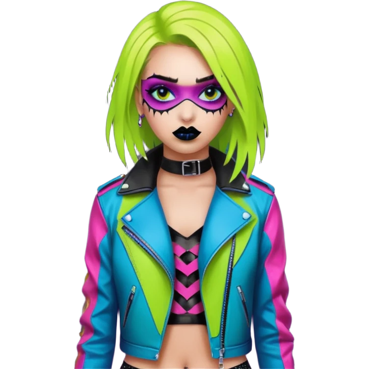 neon color Russian underground fashion  emoji