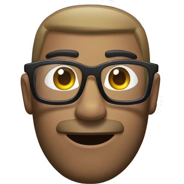 roedor con lentes emoji