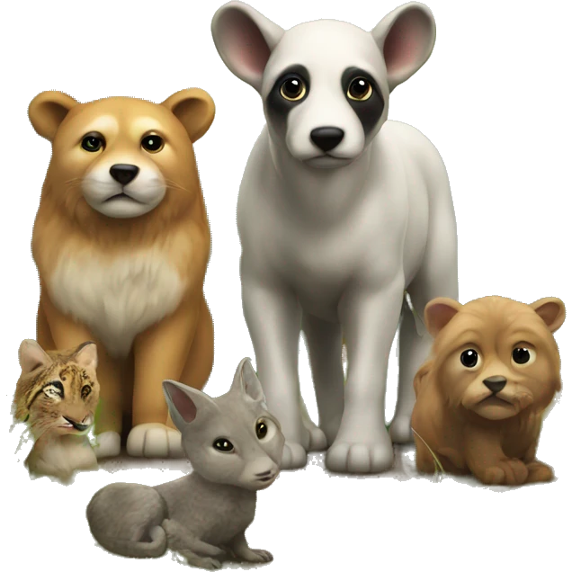 realistic outdoor animal scene emoji