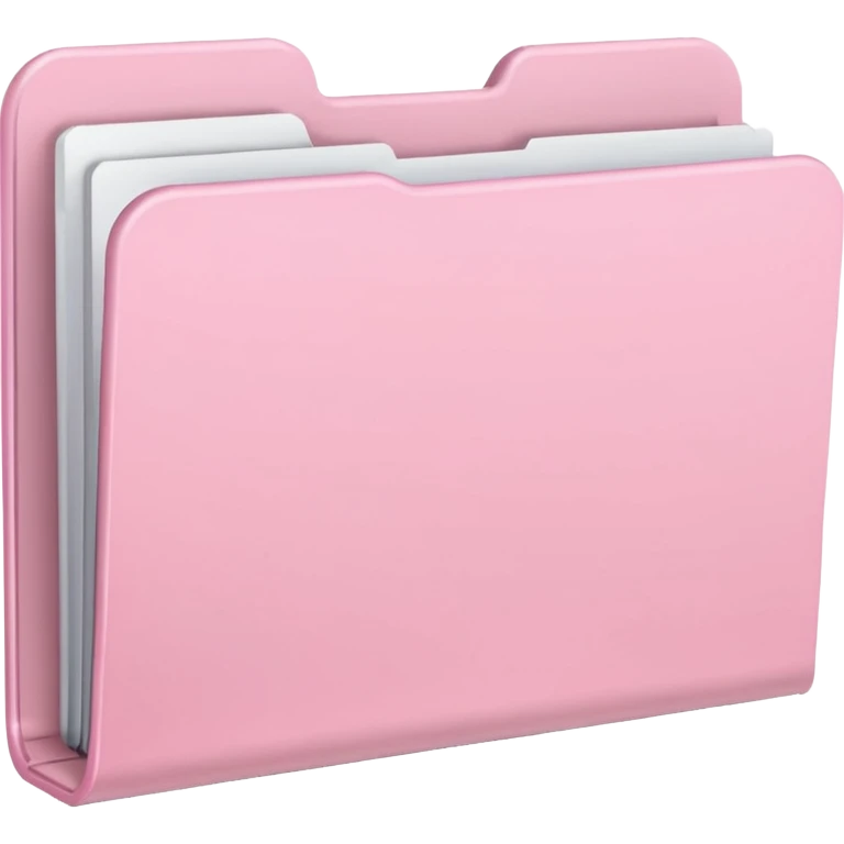 pastel pink empty folder aesthetic emoji
