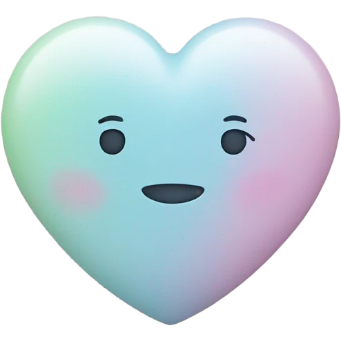 Pastel heart emoji