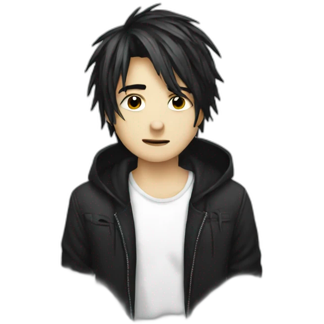 Lovely emo boy emoji