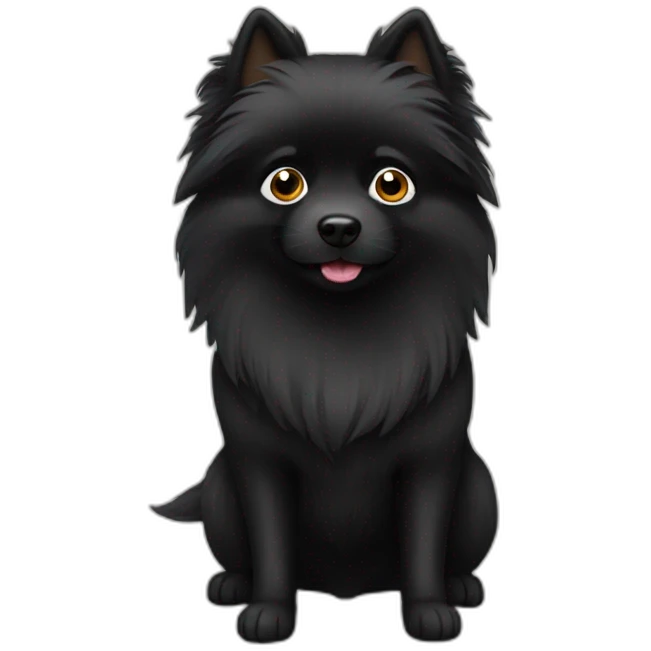 Black Spitz emoji