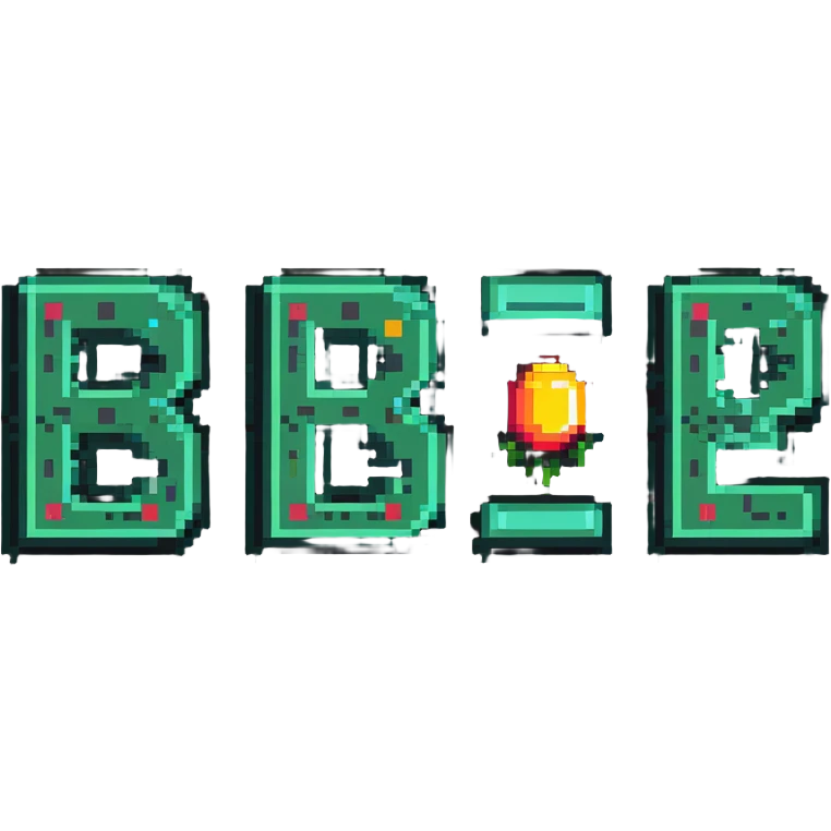 S.R CRYPTO text in retro gaming pixel font emoji