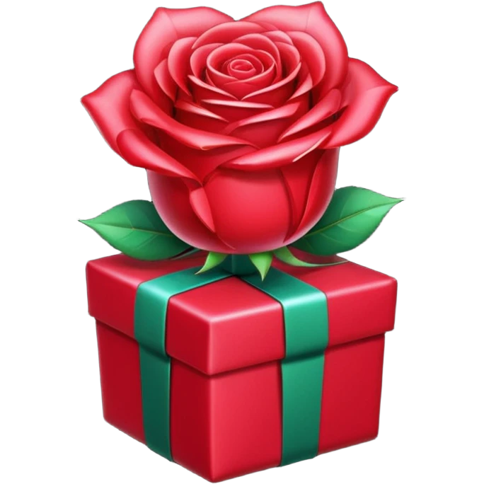The TikTok rose gift as a emoji emoji
