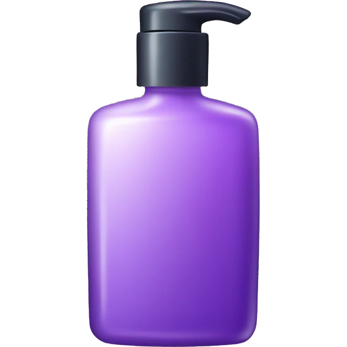 Purple sparkly lotion emoji