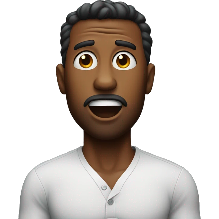 Surprised American Man with torso emoji