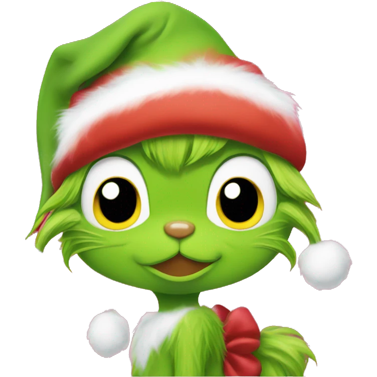 Grinch Hello Kitty emoji