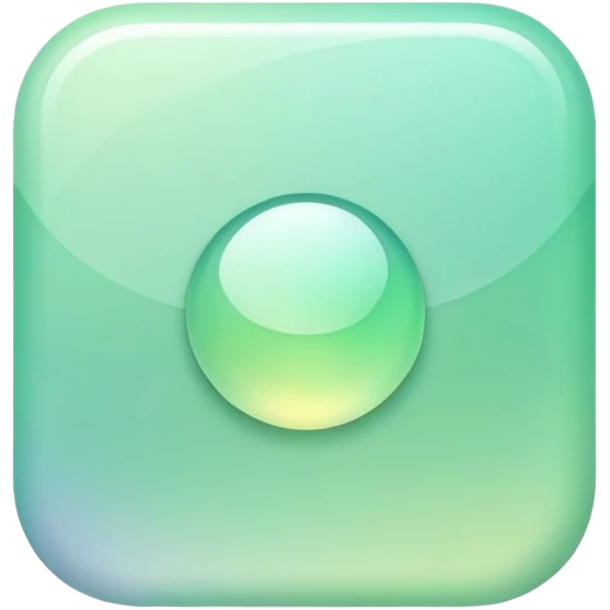 Iridescent pastel green formal elegant sophisticated cultured neat pretty beautiful nifty app icon emoji