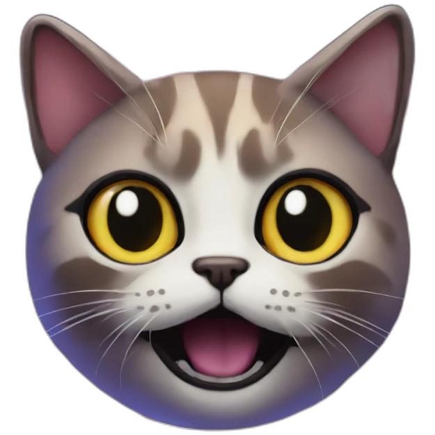 nebula with surprising cat face emoji