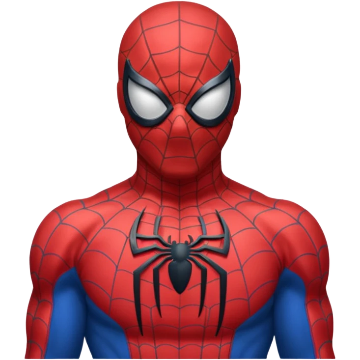 An spiderman, shoulder up
 emoji