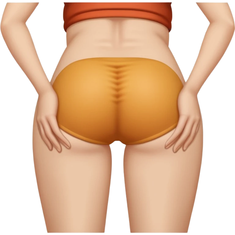 Butt with hands either side holding the butt emoji