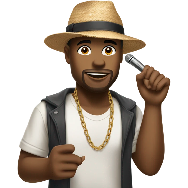 Straw rapper emoji
