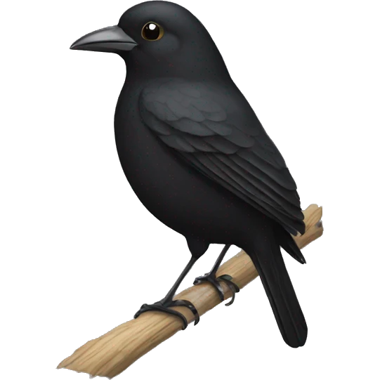 black bird emoji
