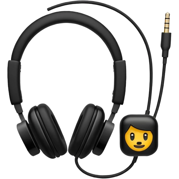 Auriculares de cable emoji