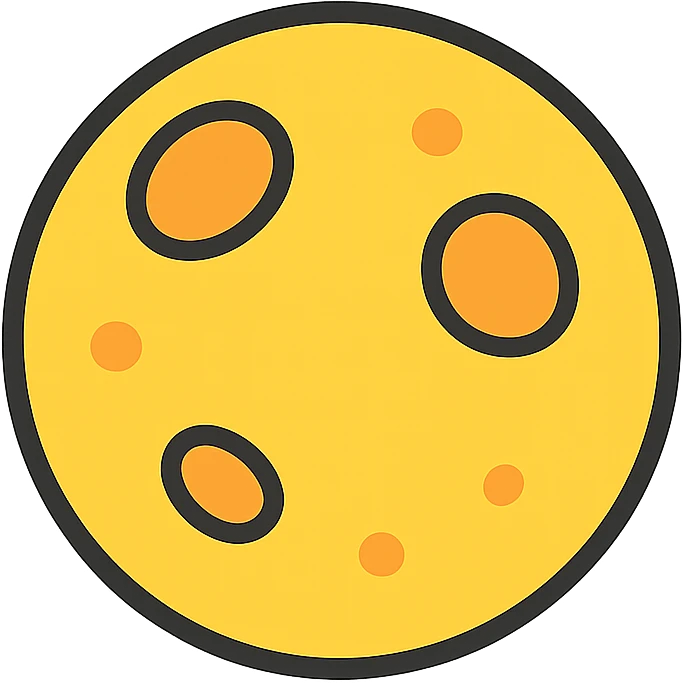 The moon emoji