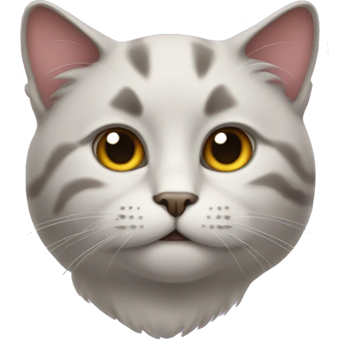 A cat with a d face emoji